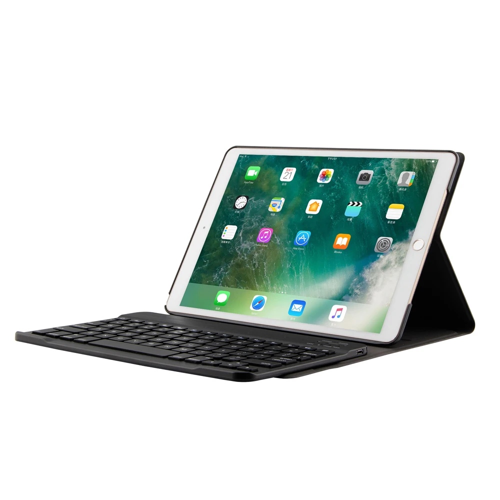 AZiMiYO FT1035 клавиатура беспроводная Bluetooth для iPad Air 3 10,5 с ультра-тонкий магнитный чехол Smart из искусственной кожи Funda чехол