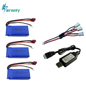 

Upgrade 1500mah 7.4v battery charger sets for A949 a959-B A969-B A979-B K929-B remote Control car 2s LiPo battery for Wltoys car
