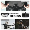 Mosodo Ski Goggles Motorcycle Goggles with Removable Face Mask for Men Women Skiing Sunglasses Snowmobile Anti-fog Eyewear 5