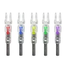 

6x Automatic LED Shooting Archery Arrows Lighted Nocks 5.3mm Arrow Nock Tail
