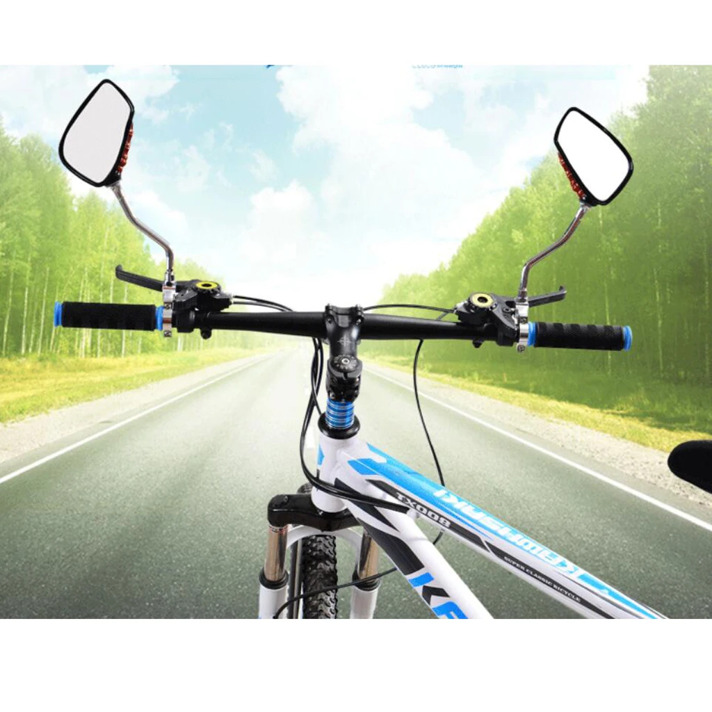 2pcs 360 Degree Handlebar Rearview Mirror Skull Hand Adjustable for MTB Mountain Road Cycling Motorcycle Accessories