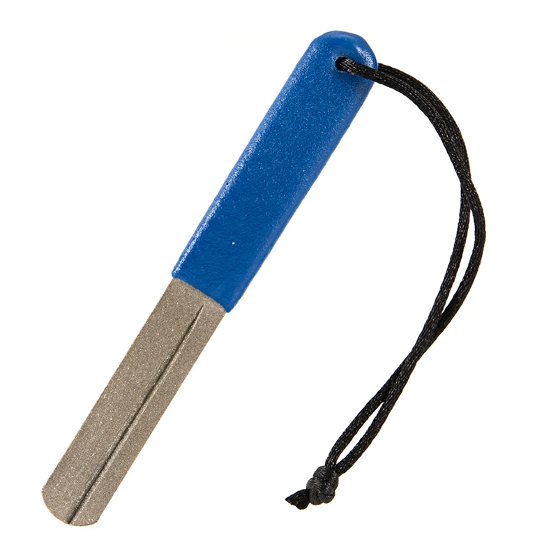 

Fishhook Sharpener Double Side Single Dual Grooves Diamond File With Handle Fishing Hook Sharpening Tool Accessory
