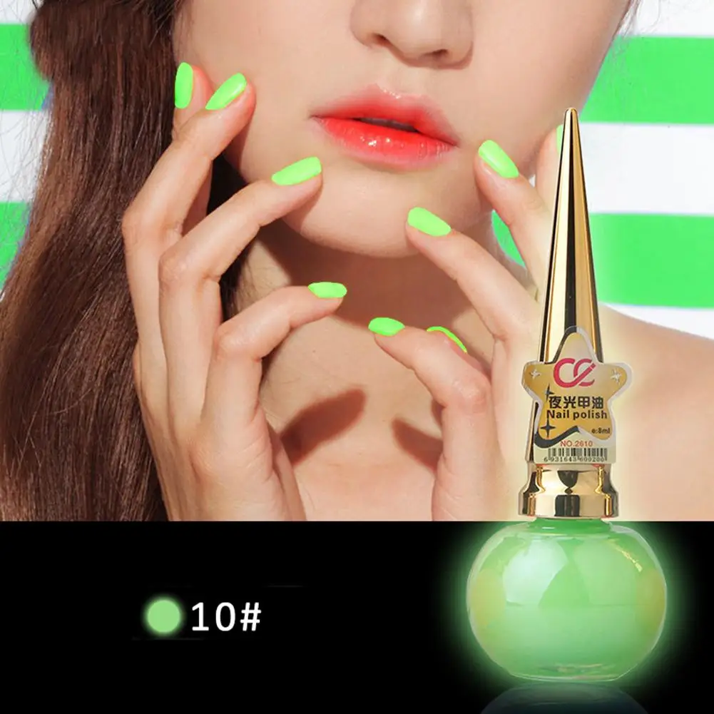 10 Светится в темноте Краски лак для ногтей Nail Art декоративный гель для ногтей флуоресцентная светящаяся лак для ногтей Световой - Цвет: 10