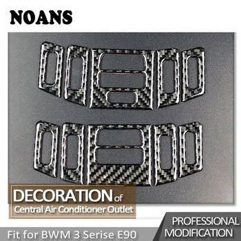 

For BMW E90 BMW 3 Series E92 Auto Car Accessories Carbon Fiber Center Console Air Outlet Knob Frames Car Styling Stickers