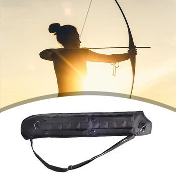 

Hunting Arrow Pot Quiver Archery Holder Bag Waterproof Outdoor Hunting Quiver Holder Bow Back Shoulder Bag Zip Pocket