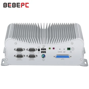 Günstige 2 DDR4 Mini PC Core I7 10510U 8550U I5 10210U 4G Modul LPT HDMI GPIO 6 COM 4 RS485 Windows 10 Fanless Industrie Computer