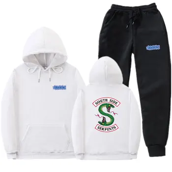 

Men's Sportswear Set Southern Snake Extension Hoodie Hip Hop Streetwear Fall Spring Hoodie Men Fashion Hoodie