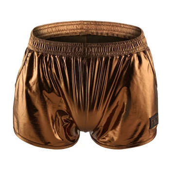 

Man's Shinny Imitation Leather Underwear Underpants Men Interior Boxer Underwear Men
