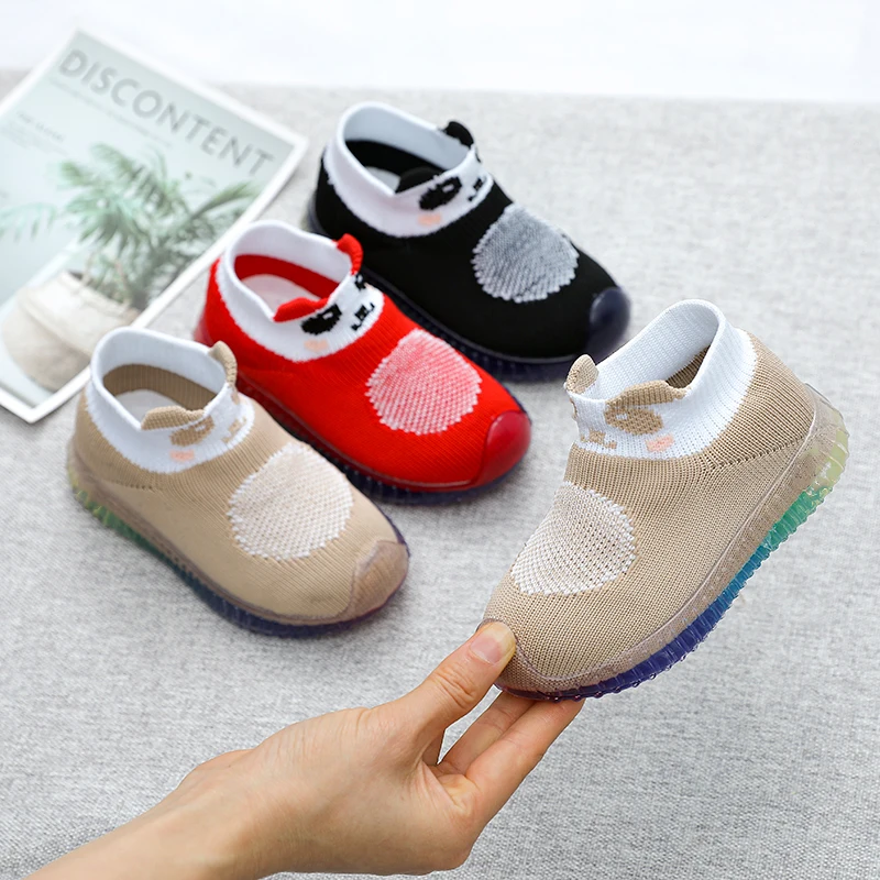 

Flying woven baby shoes for men and women, baby first shoes, baby first walker, soft crystal soles, non-slip knitted socks shoes