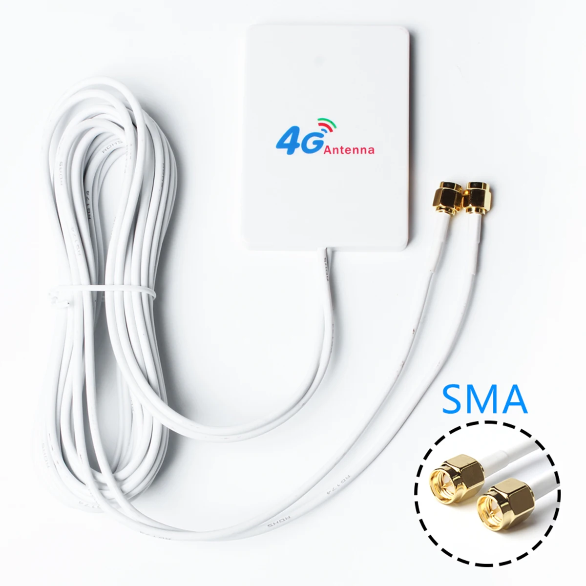 SOONHUA LTE Antenna 3G 4G Aerial External Antennas 50W 700-2700Mhz Dual RG174 With TS9/CRC9/SMA Connector 3 Meter Cable