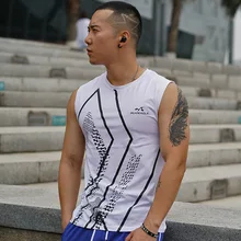 Стиль, мужской жилет для фитнеса, весенний и летний спортивный жилет, без рукавов, эластичный, дышащий, вырез лодочкой, мужская мода