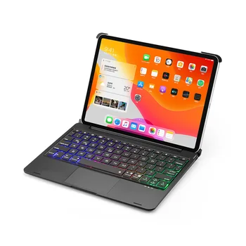 

Portable Smart Bluetooth Keyboard Case for Apple iPad Pro 11 inch 2020 Tablet Case Cover with Touchpad Keyboard LED Backlight