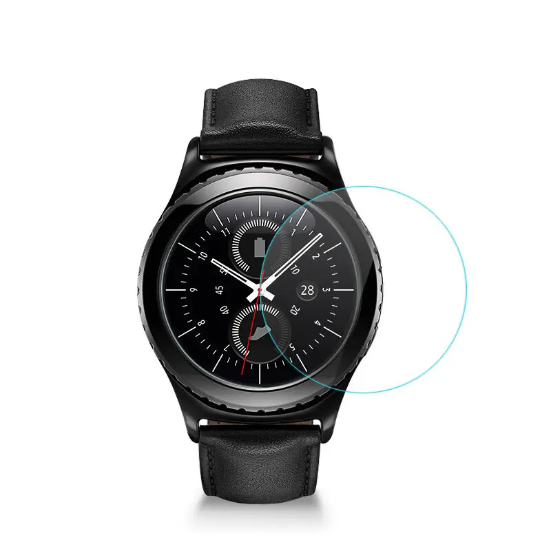 watch screen protector case cover film hard 9H Tempered Glass Screen Protector Film For Samsung Galaxy Gear S2 SM-R720