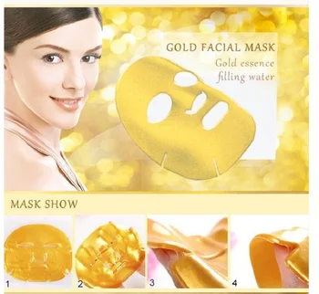 

15PCS Gold Mask Sheet Bio-Collagen Facial Mask Moisturizing Face Mask Gold Powder Sheet Mask Whitening Anti Wrinkle Skin Care