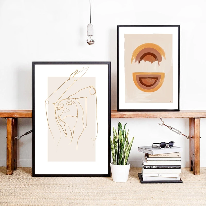 Abstract-Burnt-Orange-Wall-Art-Canvas-Painting-Terracotta-Rainbow-Minimalist-One-Line-Drawing-Poster (8)