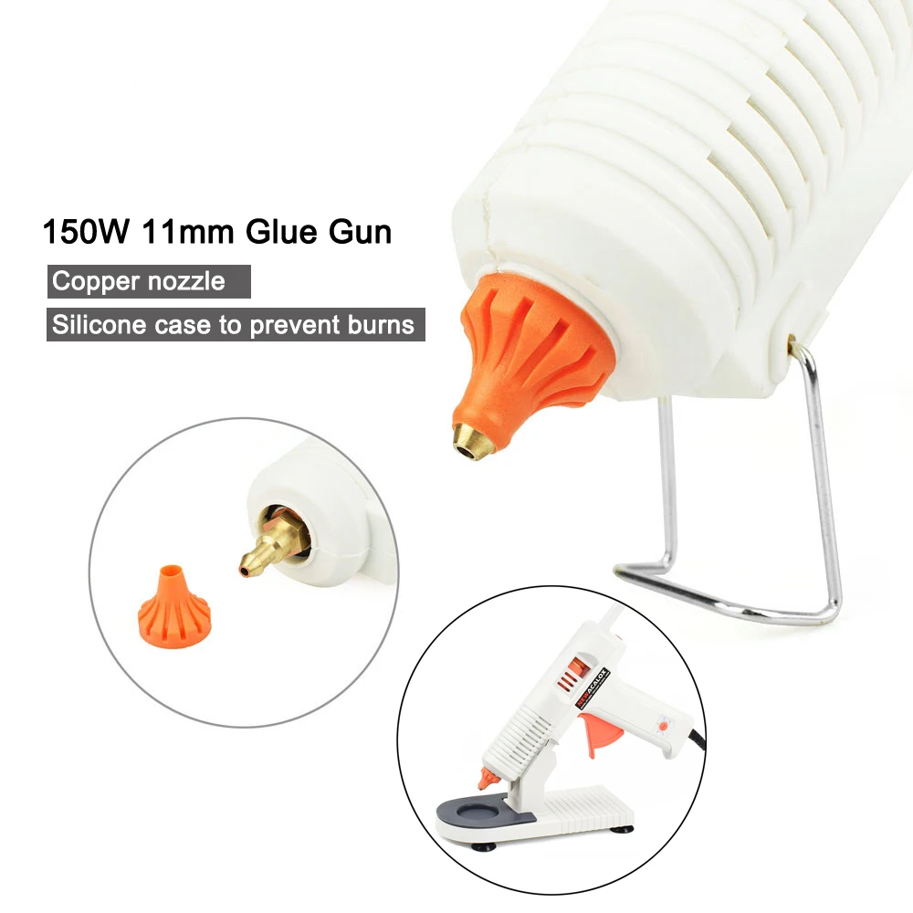 Hot Melt Glue Gun Stand Holder with Non-Stick Pad for 113/5805 EU 20W/150W Home Repair Tool