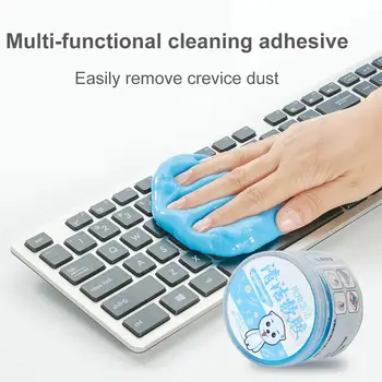 

Hot Practical Durable Magic High Quality Soft Sticky Clean Glue Gum Silica Gel Car Keyboard Dust Dirt Cleaner Car Maintenance