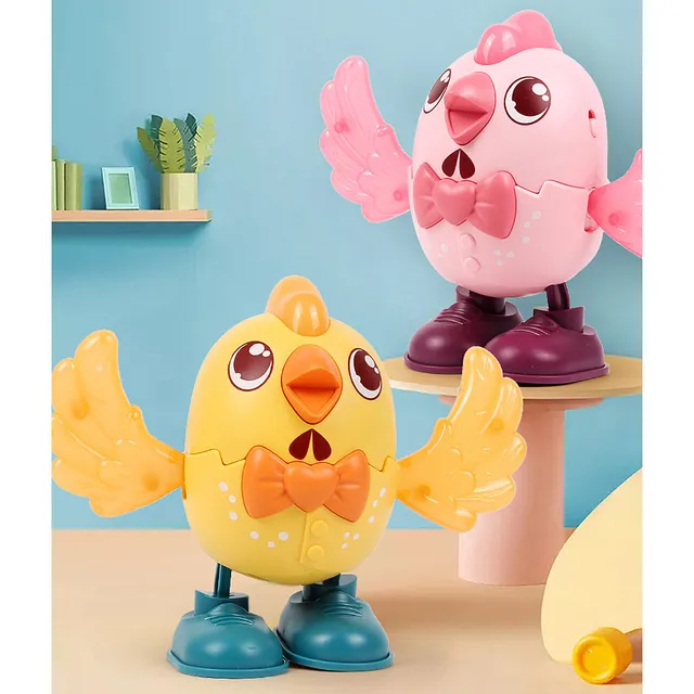 Baby Voice Control Rolling Little Dancing Chicken Toy Walk Sing Brain Game Interactive Crawling Electric Toys for Kids 1