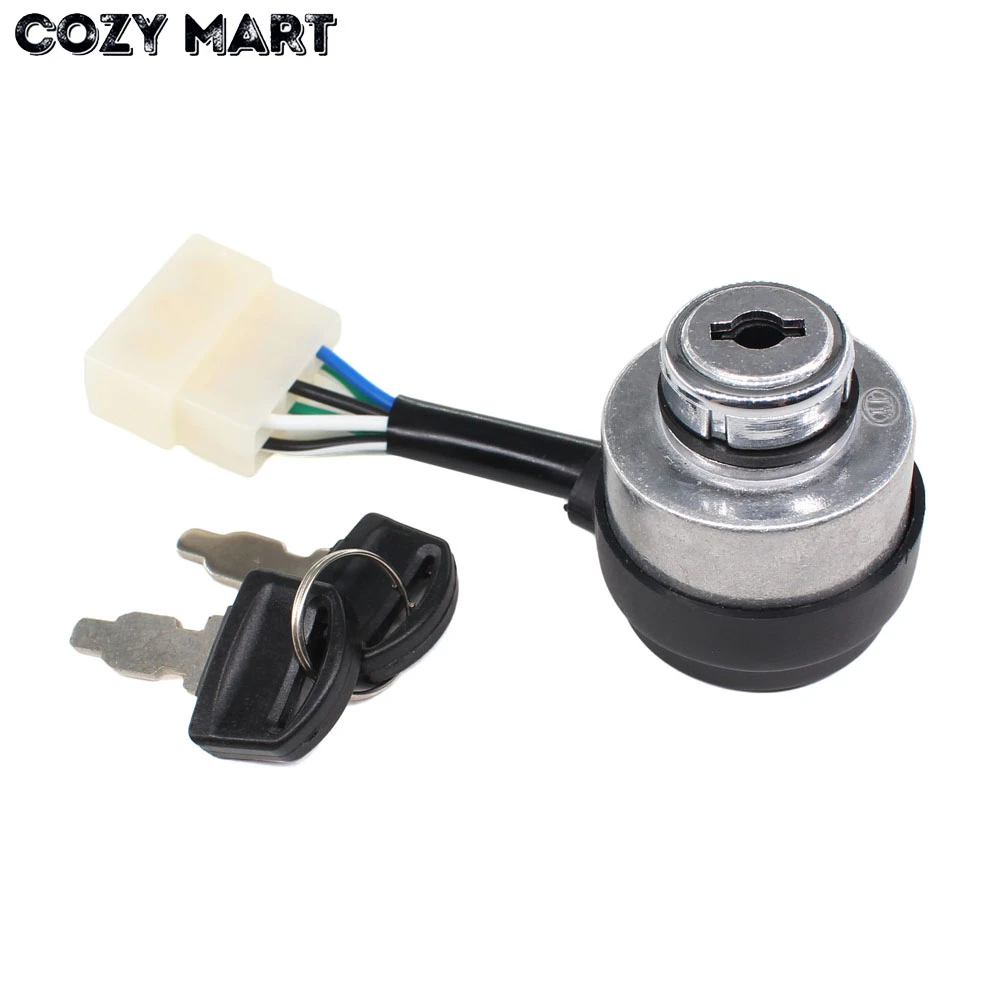 FVRITO Start Ignition Key On Off Switch 6 Wires Compatible with DuroMax XP4400E XP4400EH XP8500E XP10000E MX4500E XP6500E XP8500E 5KW 6KW 7KW 188F 190F 5KW 6KW 7KW 188F 190F Chinese Generator