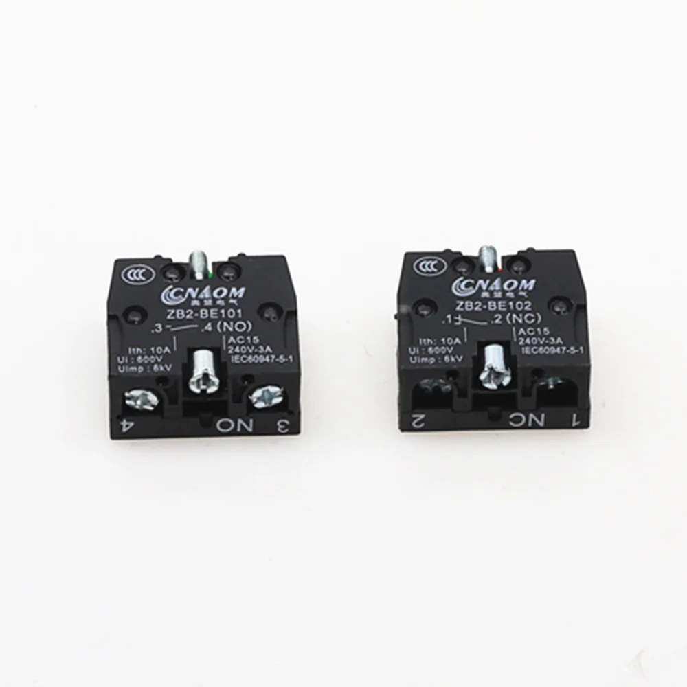 10 шт. XB2 контактный блок Telemecanique ZB2-BE101C нормально открытый без ZB2-BE102C NC кнопочный джойстик переключатель заменяет TELE 10A 600 в