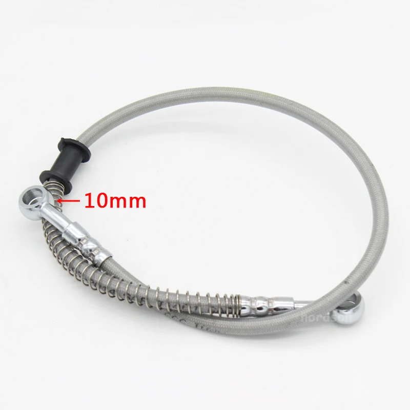 Motorcycle Dirt Bike Braided Brake Hose Line Steel Brake Cable Hydraulic Banjo pipe 2000mm Universal for Motorcycle Racing