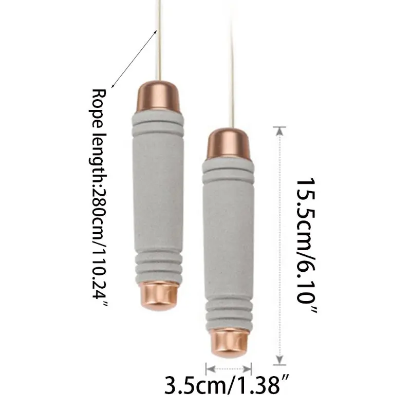 Jump Rope Plastic Handle Anti Slip Comfortable Foam Pad Fast Speed Steel Wire Rope Skipping Lose Weight Gym Home PE Supply M7DC