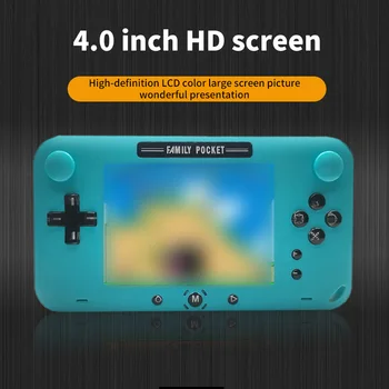 

Retro Game Machine 4.0 Inch Handheld Console Dual Joystick 128m Preloaded 208 Free Games Player Double 360 Degree Rockers