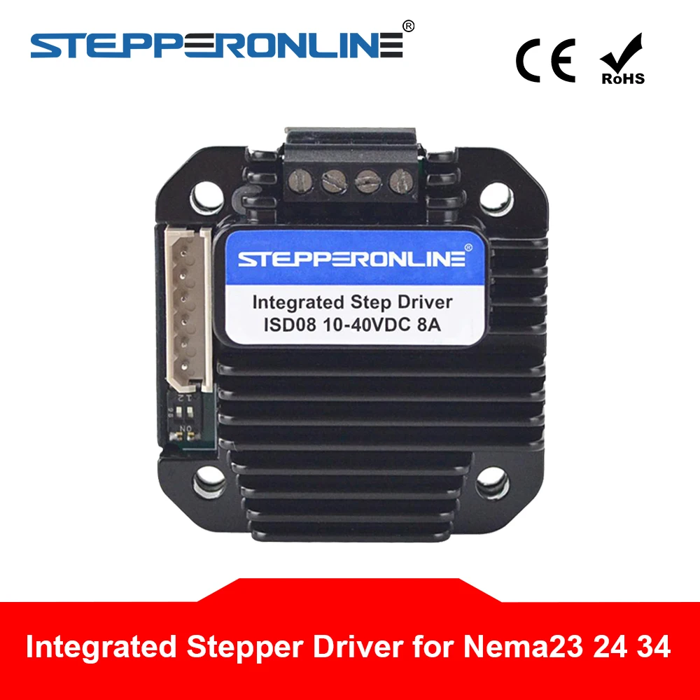 Интегрированный Драйвер шагового двигателя 3-8A 10-40VDC для NEMA 23 24 34 Stepper Motor |