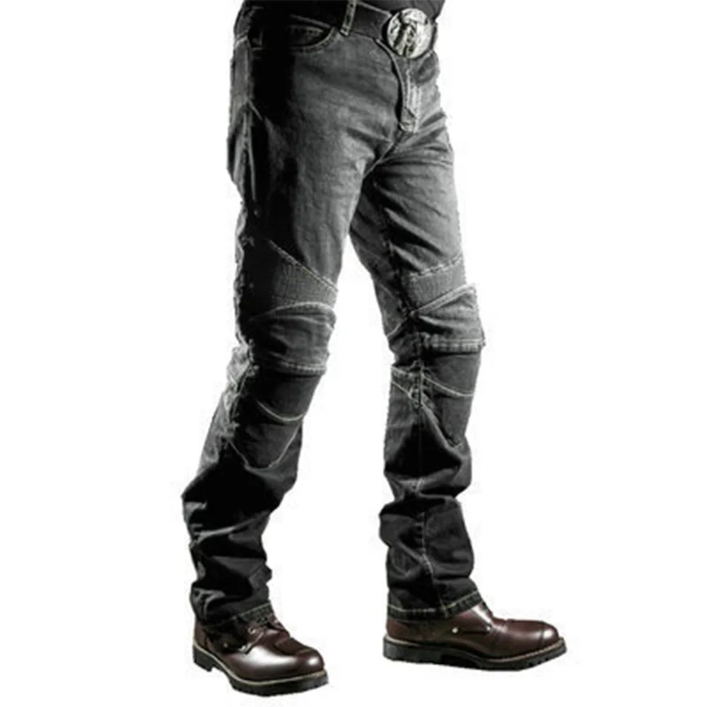 

Ripped Jeans for Men Motorcycle Riding on The Road Fall Jeans Four-piece Protection Skinny Jeans for Men Streetwear Pencil Pants