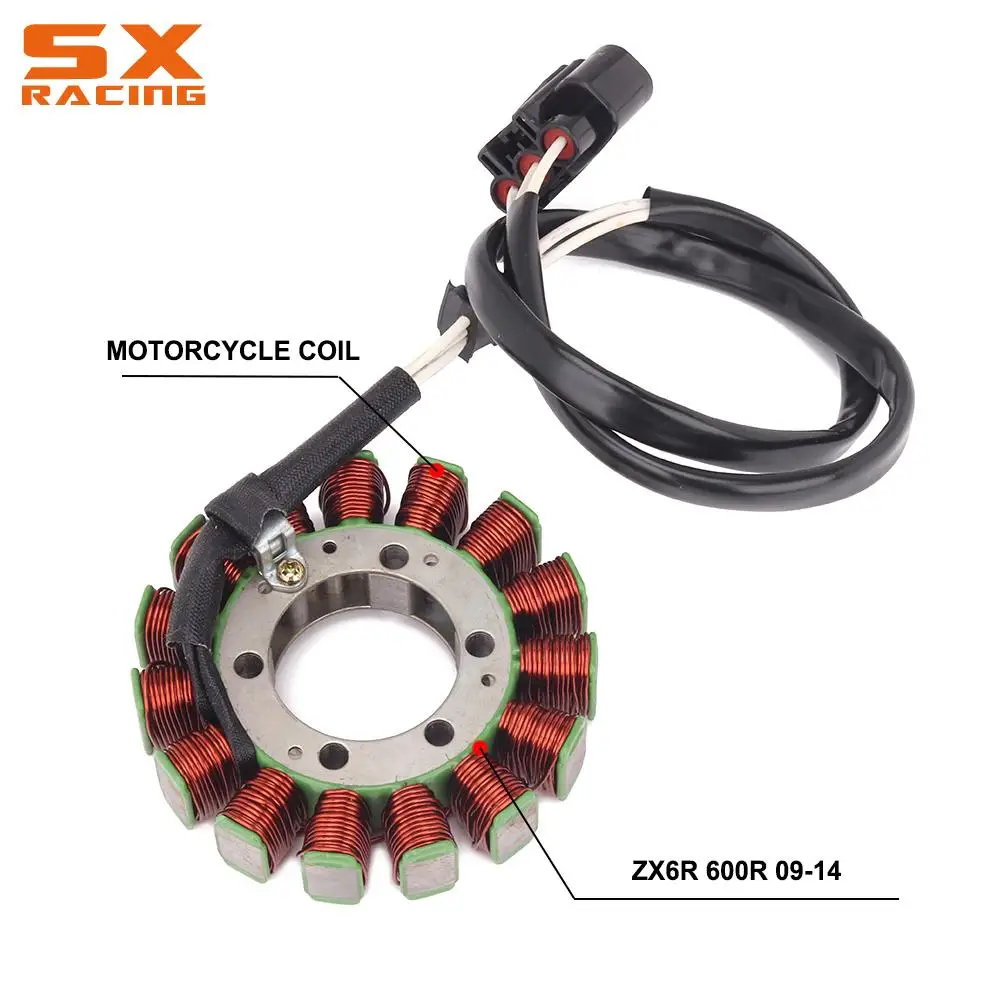 Motorcycle Magneto Engine Stator Generator Coil For Kawasaki Ninja ZX-6R ZX600R ZX6R ZX 600R 6R 2009 2010 2011 2012 2013 2014 | Автомобили