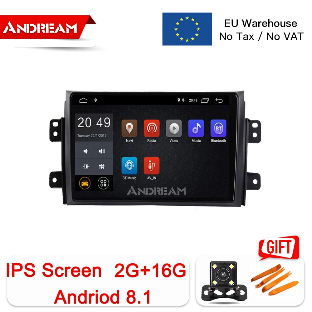 

10.1" Android 8.1 2+16G Car Multimedia Player for Suzuki Navigation SX4 2006-2017 GPS Head Unit Radio with Carplay Bluethooh