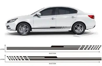 

HiMISS Delicate Decals Racing Car Stickers Car Side Styling Sticker Universal Application