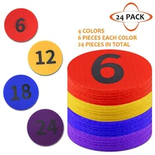 24 шт. ковер знак маркеры сидя Точки Пол пятна с цифрами для класса дошкольников детский сад начальной школы