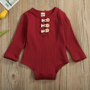 

Imcute Spring Clothing Newborn Infant Baby Boy Girl Cotton Button Bodysuits O-Neck Jumpsuit Clothes Outfits Long Sleeve Sunsuit