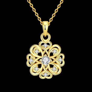 

[Bottom Price]【USA Warehouse】N030-CHigh Quality zircon necklace Fashion Jewelry Free shopping 18K gold plating necklace