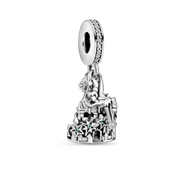 

2020 summer silver color Beads Bell & Castle of Magical Dreams Charm fit Original Bracelets Jewelry