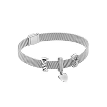 BBee, новинка 925, серебряный браслет неограниченная любовь, набор, браслет из бусин, сделай сам, для оригинала Pandora, женский модный браслет, ювелирное изделие