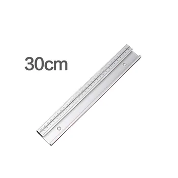 

Universal 30CM T Track Width Standard Metric Scale Woodworking Hand Tool Silver