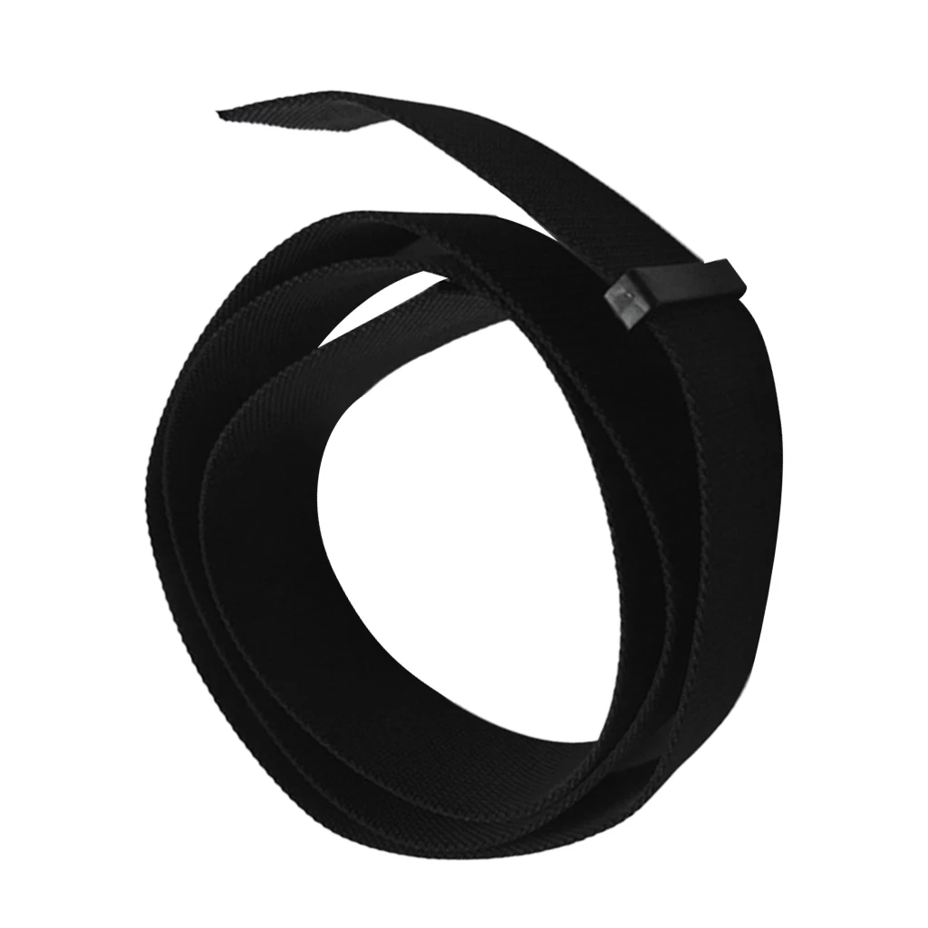 Black 1.5m 5cm Scuba Diving High Strength Weight Belt Replacement Webbing