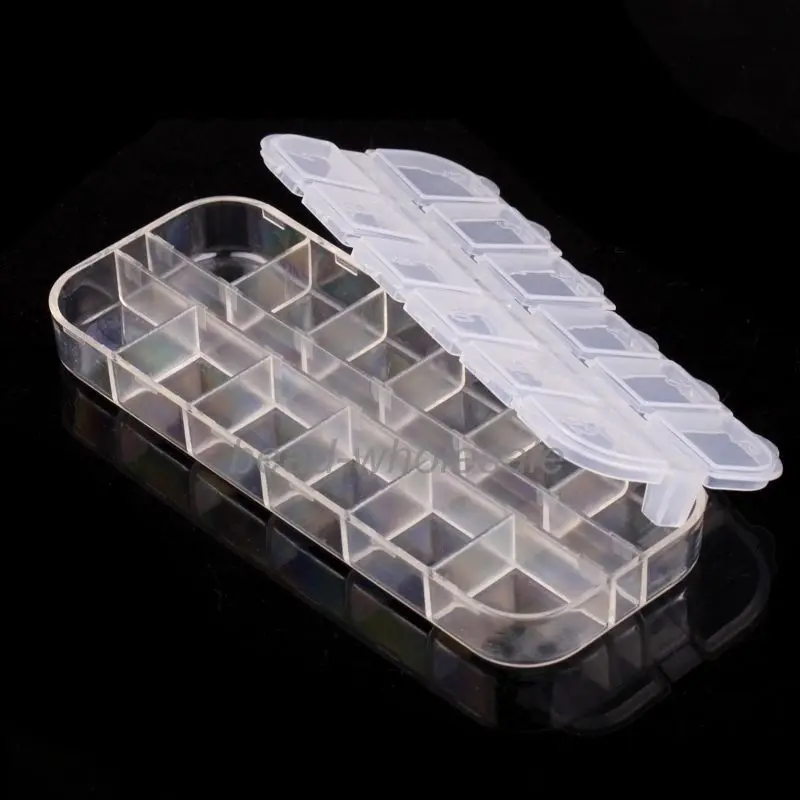 12 Сетка слот инструмент ювелирные изделия бусины Органайзер коробка экологические ПП контейнеры для бисера дисплей коробка для ювелирных коробок и упаковки