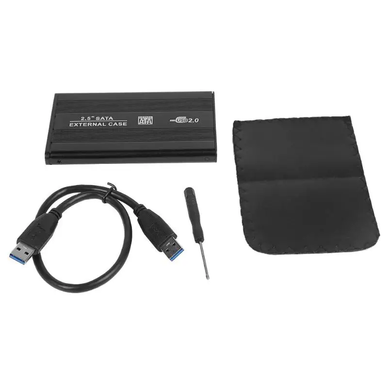 2,5 дюймов SATA USB2.0 жесткий диск корпус алюминиевый сплав HDD коробка 480 Мбит внешний жесткий диск Корпус для ноутбука
