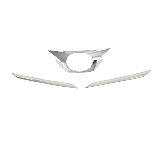 for Toyota VIOS 2019 2020 ABS Chrome Car Front Standard Frame Decoration Sticker Cover Trim Styling Accessories | Автомобили и