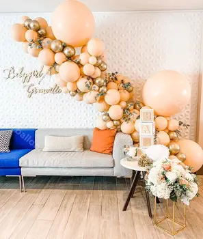 

Retro Latex Skin Baby Shower Balloons Garalnd 5/10/12/18 Inch Wedding Birthday Balloons Arch Decor Globos Ballons Party Supplie