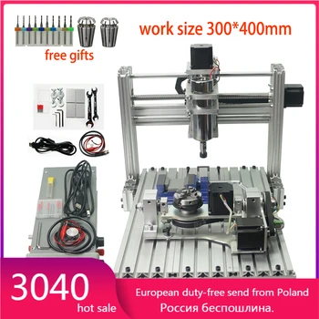 

5axis CNC 3040 metal DIY cnc engraving machine ,4 Axis CNC Router,PCB Milling Machine,Engraving frame 5 axis cnc milling machine