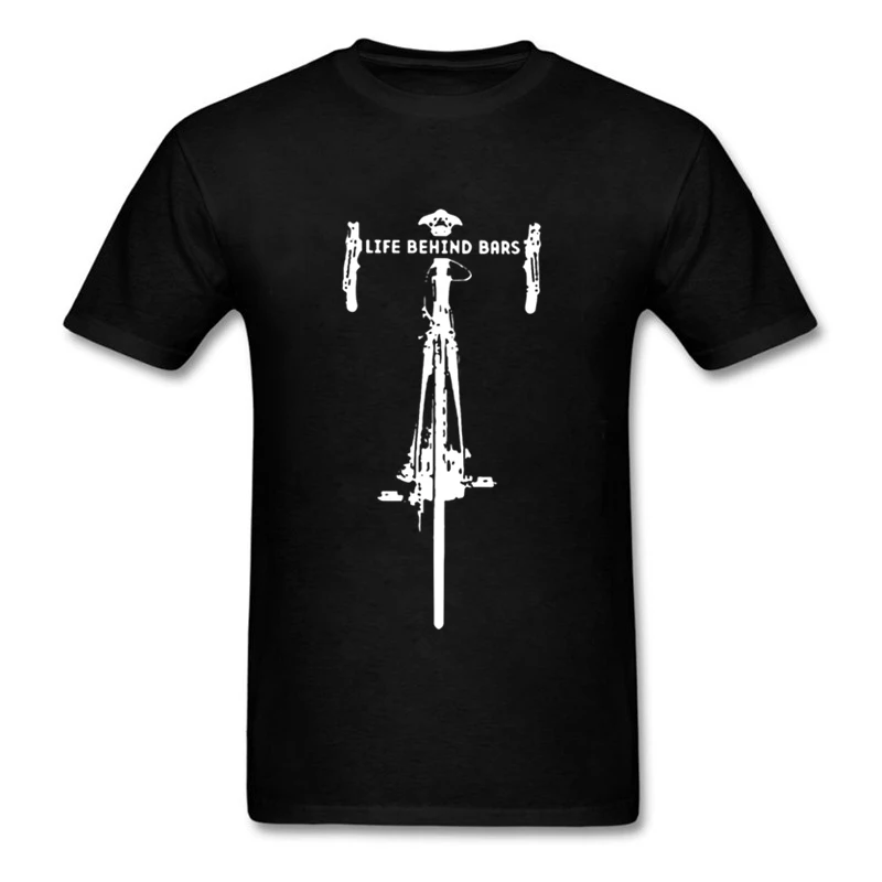 

Creature Humor Men's T-Shirt Life Behind Bars Bicycle T Shirt For Men Kawaii Tshirt Mens Slogan Tee Shirt Big Sizes Interesting