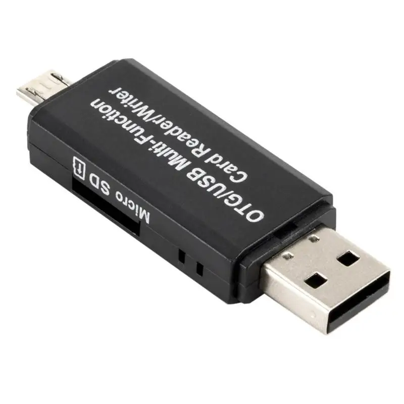 Многофункциональный OTG считыватель карт памяти Micro SD/SD карты/USB телефон кард-ридер TF высокоскоростной 2,0 считыватель карт памяти r60