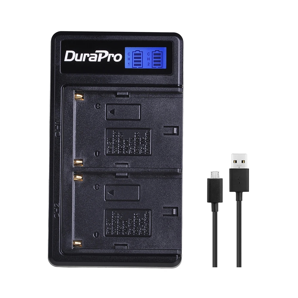 Комплект из 2 предметов 7200 мА/ч, NP-F960 NP F970 Камера Батарея+ ЖК-дисплей USB Зарядное устройство для sony NP-F550 F770 F750 F960 FM500H FM70 QM91D QM71D HVR-V1J