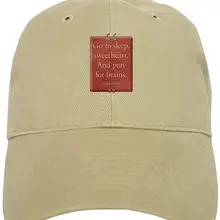 Бейсболка Pray Brains Quote