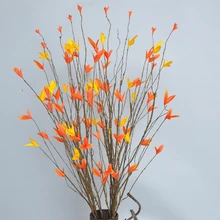 1* искусственная ветка дерева моделирование осень Deadwood поддельные кленовый лист искусственный сухой ветка дерева домашний декор высокое качество