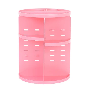 

Rotating Makeup Organizer Cosmetics Skincare Products Storage Box Desktop Adjustable Spin Holder LBShipping
